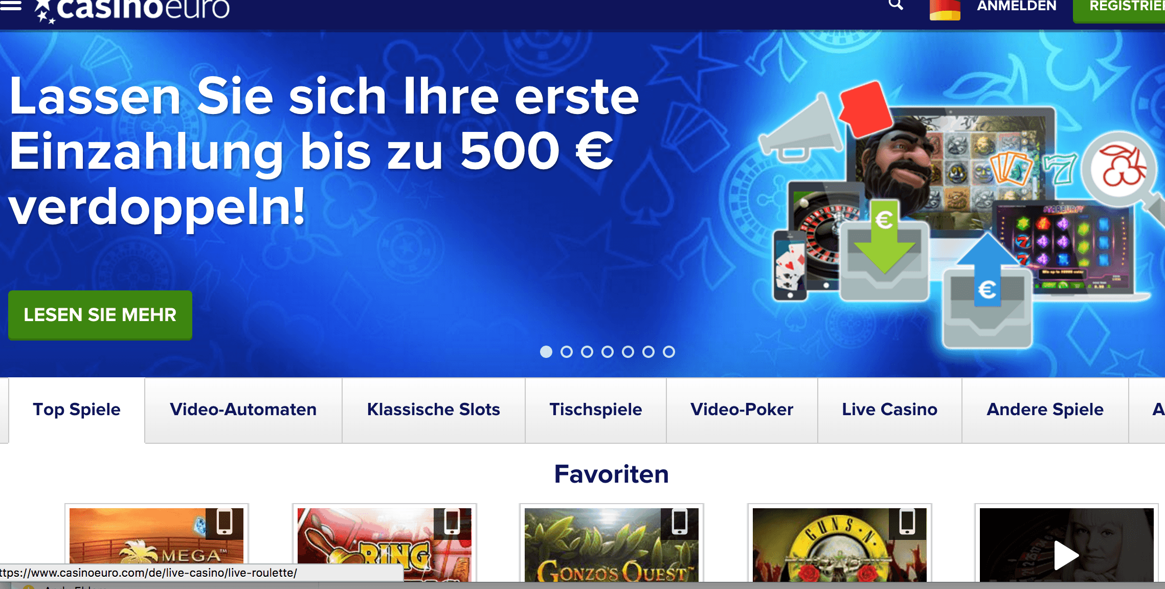 Casinoeuro im Casinotest
