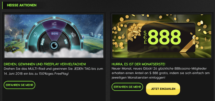888 Casino Daily Deals 888 Casino Daily Deals