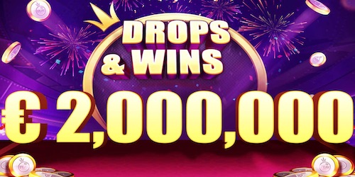 Drops & Wins für 2 Millionen € im bcasino