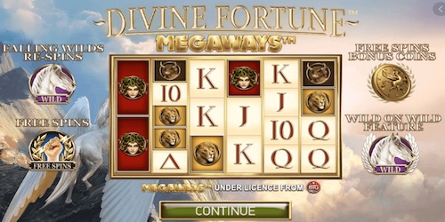 Divine Fortune Megaways im Onecasino verfügbar