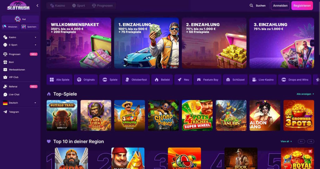 Slotrush Casino Startseite